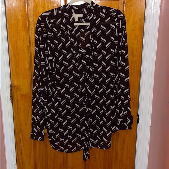 Mikhael Kors Patterned Blouse Size 2X - Picture 1 of 7